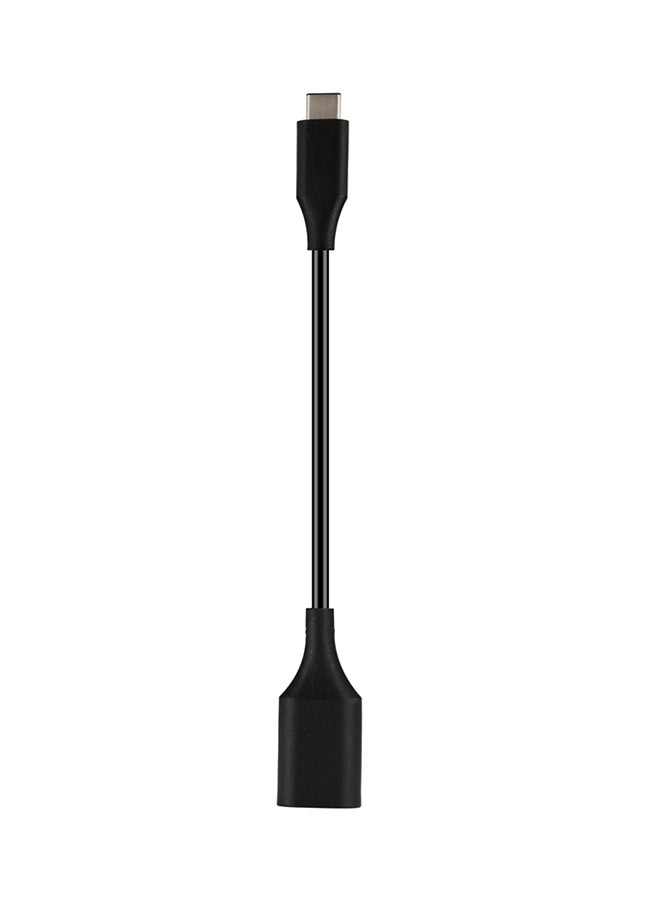 كابل محول أو تي جي من Type-C إلى USB 3.0 أسود - Image 1